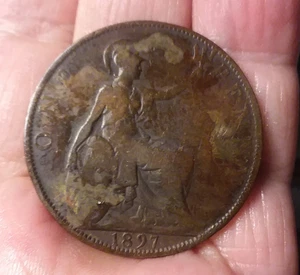 Britain - 1897 Penny - Victoria - 081325 - Picture 1 of 2