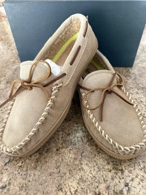 Florsheim 男式 Cozzy Moc Toe 拖鞋 Ortholite Sand 颜色 41/8 码 — 第 1/4 张图片