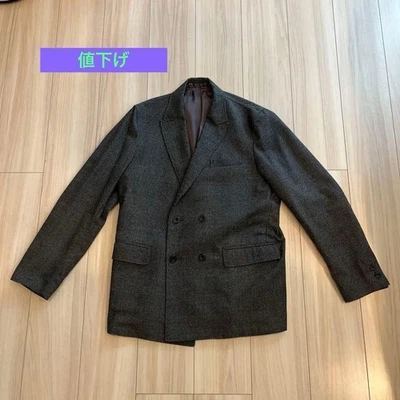 BEAMS Gray Plaid Double Breasted Jacket - Image 1 of 4