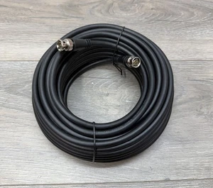 SDI Cable Black (50ft) for HD-SDI/3G-SDI/4K Video Security Cameras - Picture 1 of 3