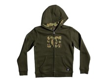FELPA CON CAPPUCCIO JUNIOR DC INVERNO EDBFT03084 CSN0 HOOK UP DARK OLIVE