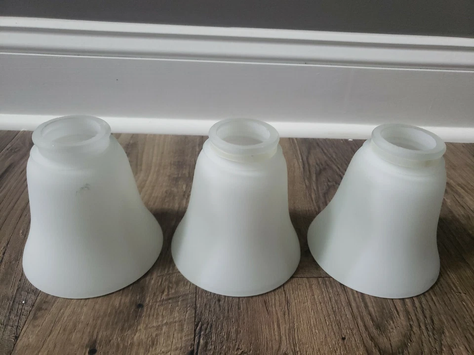 REPLACEMENT Glass Shade for Clarkston II 44 in White Ceiling Fan set of 3 - Image 1 of 1