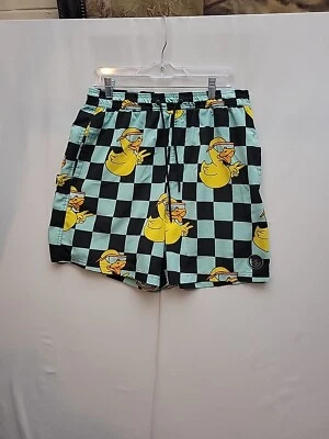 Neff Mens Shorts Size XL Rubber Duck Swim Board Shorts Poly Spandex  - Image 1 of 4