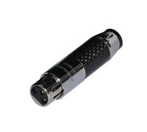 4x Enchufe Conector XLR Audio Fibra de Carbono Plateado 2 Hombre 2 Mujer - Imagen 1 de 3