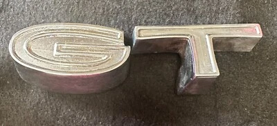 1971 FORD TORINO GT LETTERS FOR GT ROCKER MOLDINGS TRIM NEW REPRODUCTION PARTS - Image 1 of 4