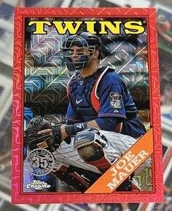2023 Topps Update JOE MAUER Chrome Silver Pack Red Refractor 3/5 Minnesota Twins