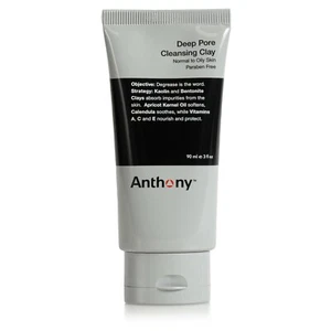Anthony Deep Pore Cleansing Clay, 3 Fl Oz, Contains Kaolin and Bentonite Clays, - Picture 1 of 6
