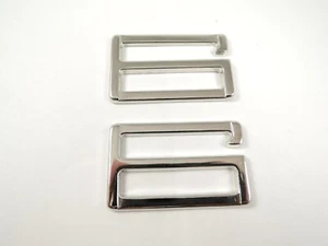 2Pcs Large Metal G Hook Webbing Strap Buckle Slider Adjuster Quick Release 40mm - Picture 1 of 6