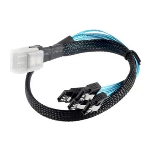 100cm Mini SAS (SFF-8087) 36Pin to 4 x SATA 7Pin HDD Forward Breakout Cable 6G/s - Picture 1 of 8