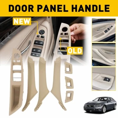 Inner Door Panel Handle Pull Trim Cover For 2010-2016 BMW 520i 528i 530i 535i - Image 1 of 4