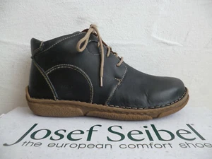 Josef Seibel Boots Booties Lace-up Boots Blue Leather NEW!! - Picture 1 of 9