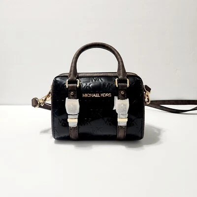 Спортивная сумка через плечо Michael Kors Bedford Legacy очень маленькая (MINI) коричневая/черная - Изображение 1 из 4