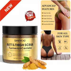 Butt Scrub Wash Esfoliante con Curcuma e Centella per Trattamento Acne Booty Nuovo - Foto 1 di 8