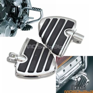 Chrome Wing Style Foot Pegs For Suzuki Boulevard M50 M90 Honda Gold Wing GL1800 - Picture 1 of 8