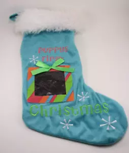 Medias de Navidad para Perro Cachorro Primera Navidad Marco de Foto de Navidad Frente - Imagen 1 de 4