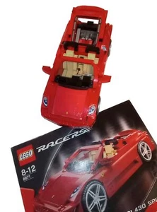 LEGO Racers 8671 Ferrari 430 Spider 100% Completo MONTADO con Manual 2006 - Imagen 1 de 9