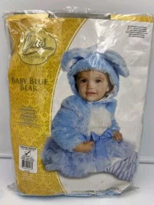 Bebé Oso Azul Halloween Disfraz Niños Pequeños 1-2 Años 3 Piezas Nuevo Foto 1 de 4