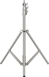 79" in Stainless Steel Light Stand, Spring Cushioned Heavy Duty Tripod Stand - Picture 1 of 4