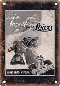 Vintage Leica Film Camera Ad Retro Look Reproduction Metal Sign C02 - Picture 1 of 2