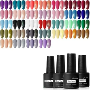 36PCS Multicolor Nail Gel Polish Kit Base Top Matte Coat DIY Nail Salon - Picture 1 of 9