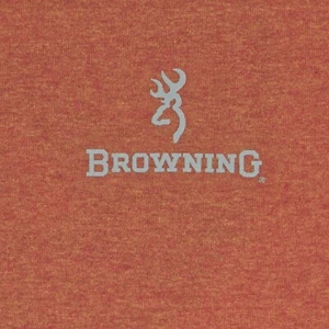 Browning Men’s L Orange Hunting Shirt Buck Deer Duck Outdoors Short Sleeve Tee - Picture 1 of 6