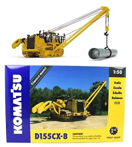 1/50 FIRST GEAR *KOMATSU* Komatsu D155CX-8 DOZER w/K170 Pipelayer 50-3494 *NIB* - Picture 1 of 6