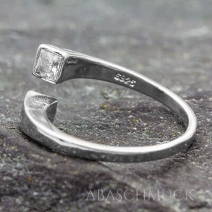Silberring Silber 925 Ring Verstellbar Offen R0916 schlicht Edel schick modern - Bild 1 von 11