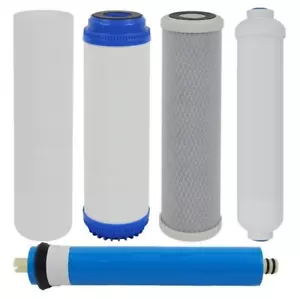 FILTROS OSMOSIS KIT 4 CARTUCHOS + Membrana 50GPD RO Ósmosis Inversa Doméstica Es - Imagen 1 de 3