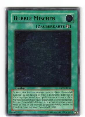 Yugioh BUBBLE MISCHEN , crv-de046 Ultimate Rare deutsch Excellent 1. Auflage - Bild 1 von 2