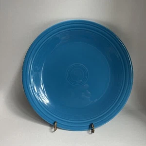 Piatto Fiesta Ware 10 1/2” blu pavone nuovo ottime condizioni - Foto 1 di 3