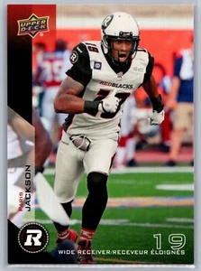 2014  UPPER DECK CFL FOOTBALL 55 PARIS JACKSON REDBLACKS - Foto 1 di 2