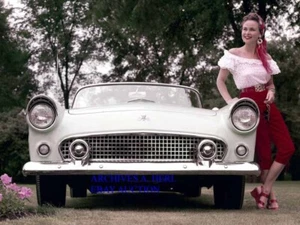 Ford Thunderbird 1956 foto stampa automobilistica Dearborn Michigan fotografia intro - Foto 1 di 1