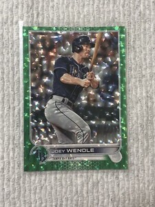 2022 Topps Series 1 Joey Wendle Green Ice Parallel #145 Serial Numbered /499