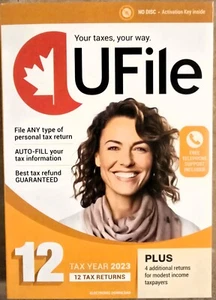 UFile 12 for Windows 2023 TY23 12 Returns Personal Tax Preparation Canadian - Picture 1 of 3