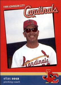 1999 Johnson City Cardinals Team Issue #26 Elias Sosa Pitching Coach Card