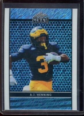 2024 Leaf Collective Metal Blue Shimmer A.J. Henning Rc #1 (12/20) - Image 1 of 2