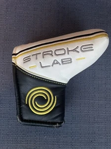 Golf Odyssey Stroke Lab Blade Style Putter Head Cover White Yellow Black Used 36 - Picture 1 of 9