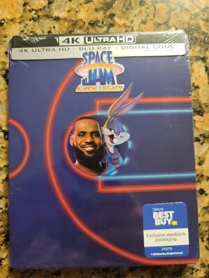 Space Jam 2: A New Legacy Best Buy Exclusive 4K UHD Blu-ray Steelbook no code - Image 1 of 2