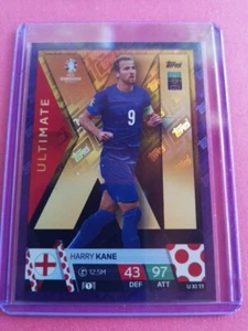 Harry Kane Angleterre Purple Carte Foot Topps Foil Ultimate UXI11 - Imagen 1 de 6