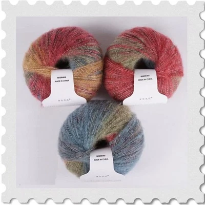 Sweater Material Cardigan Material Colorful Cashmere DIY Gradient Knitting - Image 1 of 4
