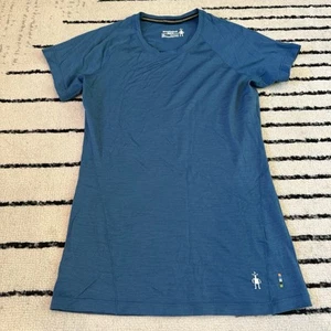Smartwool Blue Merino 150 Short Sleeve Base Layer Top T-Shirt Women’s Size XS - Picture 1 of 8