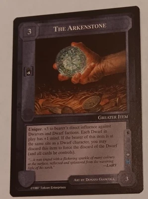 The Arkenstone Middle Earth MECCG CCG NM MELE PROMO Donato Giancola - Image 1 of 2