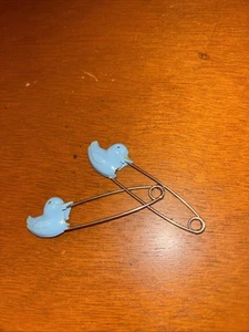 2 spille per pannolini anatra vintage - Foto 1 di 2