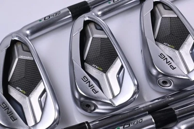 Ping G430 Irons / 5-PW+GW / Green Dot / Regular Flex Ping AWT 2.0 Shafts - Image 1 of 4
