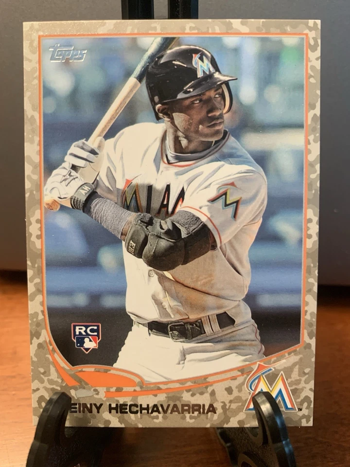 2013 Topps Update US32 Adeiny Hechavarria RC Marlins Desert Camo #’d 75/99 - Image 1 of 2