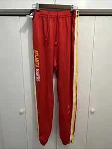 NWT Nike NBA Atlanta Hawks Showtime Dri-Fit 75th Anniversary Red Pants Sz L TALL - Picture 1 of 10