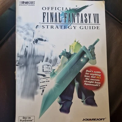 RARE Final Fantasy VII Game Official Strategy Guide Book 7 PS1 Playstation PS 1 - Image 1 of 3