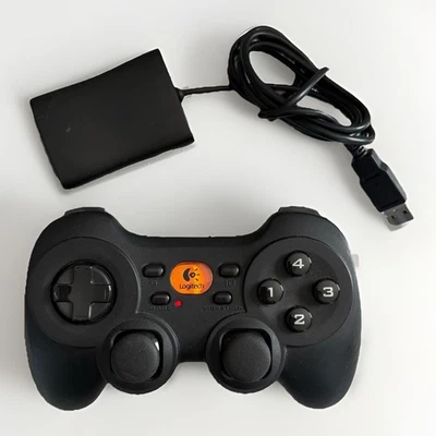 Logitech Cordless Rumblepad 2 Wireless Game Controller for PC w Dongle - Image 1 of 3