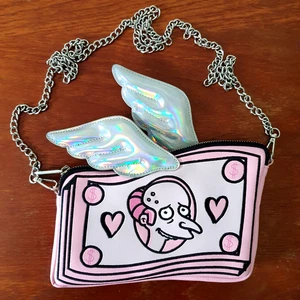 Skinnydip London X The Simpsons Mr. Burns Pink Flying Money Crossbody Clutch Tasche - Bild 1 von 6