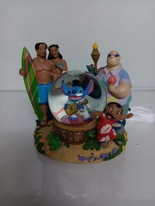 Disney Store Lilo & Stitch Snow Globe Music Box Used Collectible Display - Picture 1 of 9